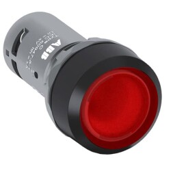 CP1-11R-01 ( Işıklı, yaylı düz kafalı buton ) - ABB