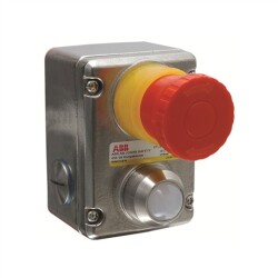 EstrongZ E-Stop 2NC/2NO, M20, SS, LED - ABB