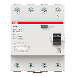 FMF463/AC30 (6 kA. 4P. 63A. 30 mA. AC Tipi ) - ABB