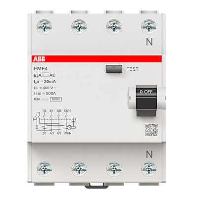 FMF463/AC30 (6 kA. 4P. 63A. 30 mA. AC Tipi ) - 1